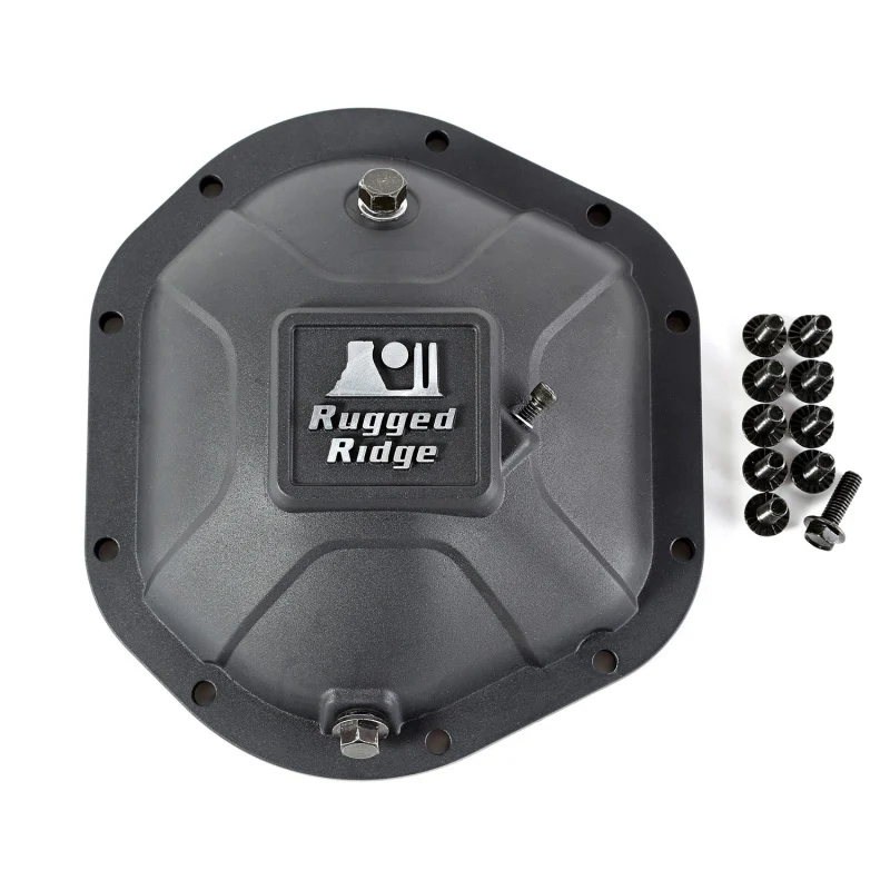 Rugged Ridge Boulder Aluminum Differential Cover Dana 44 Black - Image 6