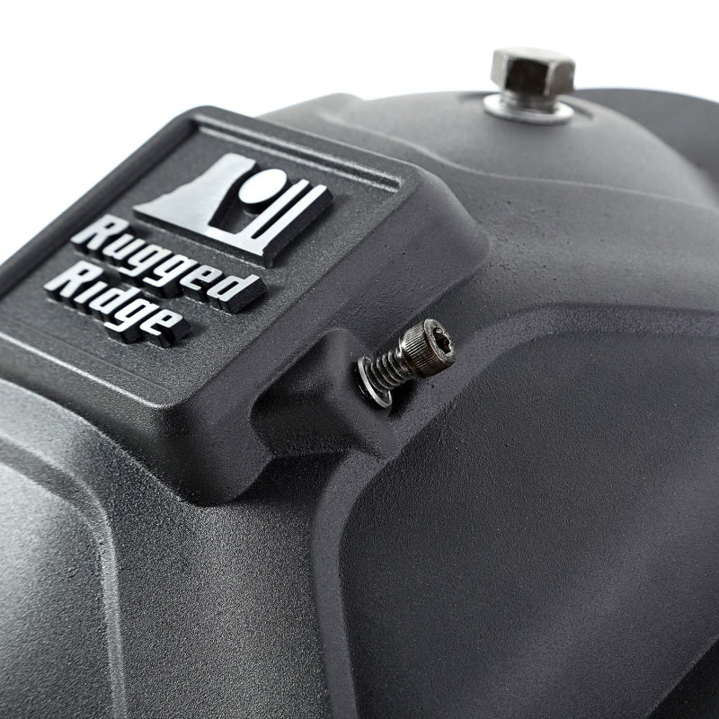 Rugged Ridge Boulder Aluminum Differential Cover Dana 44 Black - Image 8