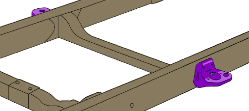 Rust Buster 14-18 Chevy Silverado 1500 Center Cab Mount - Right - Image 5