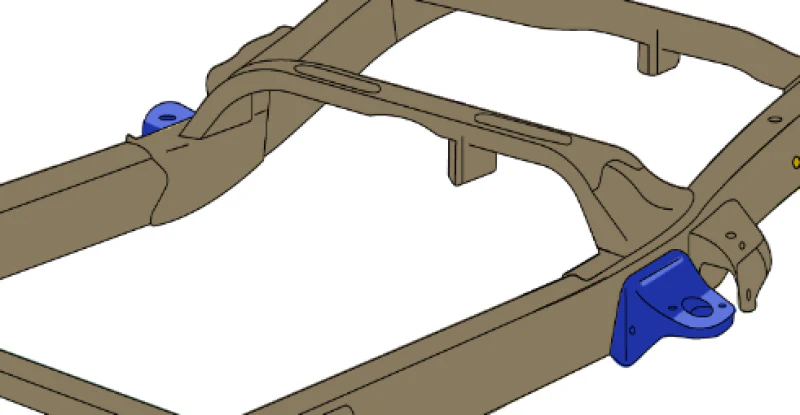 Rust Buster 14-18 Chevy Silverado 1500 Rear Cab Mount - Left - Image 8