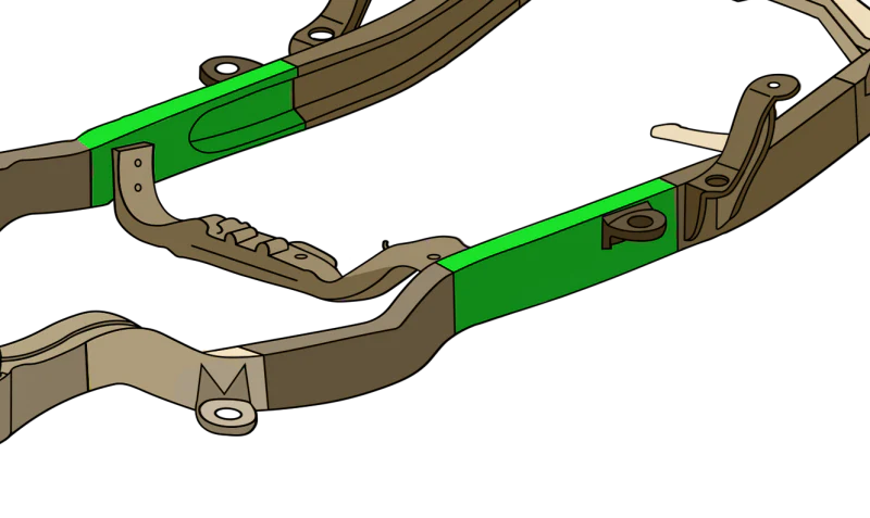 Rust Buster 1994-2004 Chevy S10 & GMC Sonoma Center Frame Repair Kit - Left - Image 7