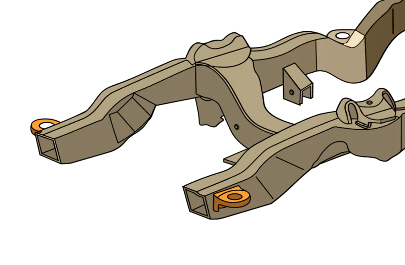 Rust Buster 1994-2004 Chevy S10 & GMC Sonoma Core Support Mount - Left - Image 4