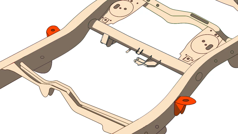 Rust Buster 4Runner & FJ Cruiser Middle Body Frame Mount - Image 4