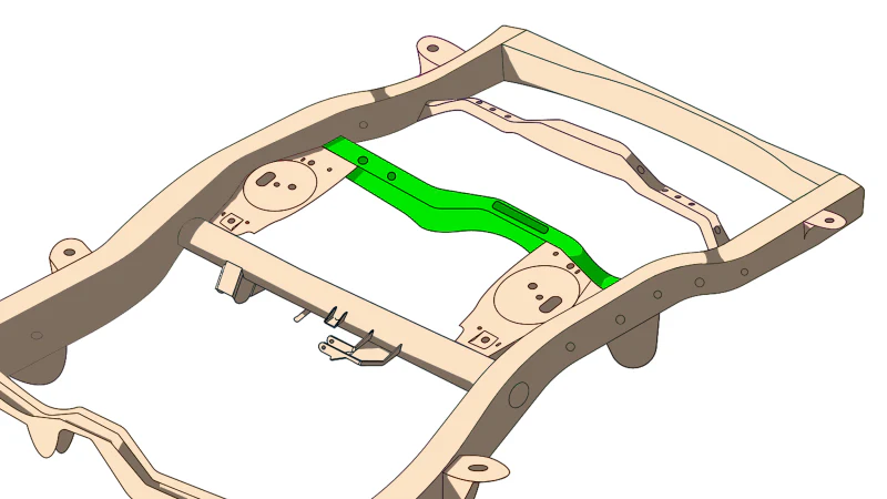 Rust Buster 4Runner & FJ Cruiser Rear Track Bar Crossmember - Image 5