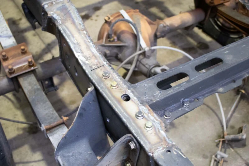 Rust Buster 73-87 Chevy C10 Leaf Spring Frame Repair Kit - Right - Image 3