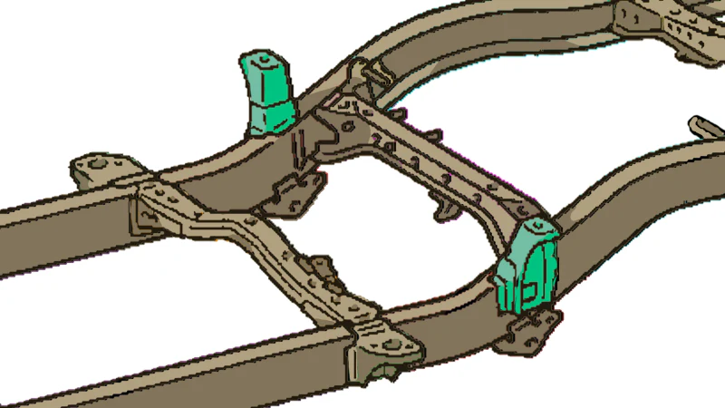 Rust Buster 95-04 Toyota Tacoma Double Cab Front Bed Mount - Image 7