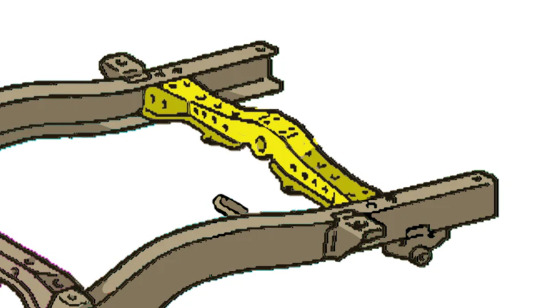 Rust Buster 95-04 Toyota Tacoma Spare Tire Crossmember - Image 8
