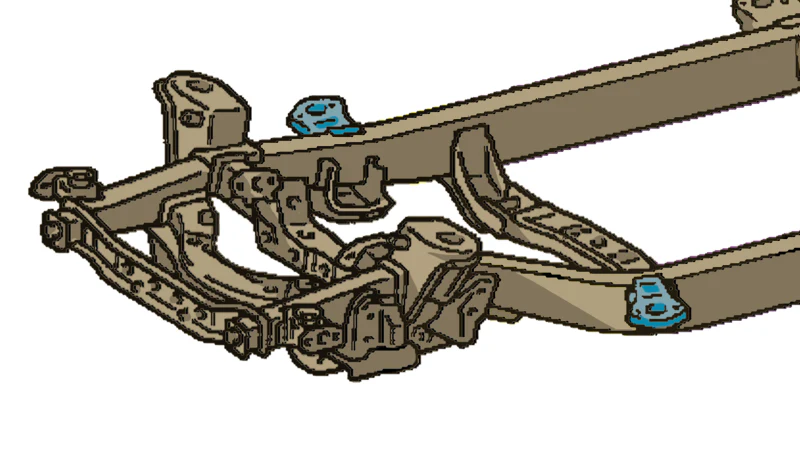 Rust Buster 95-04 Toyota Tocoma Front Cab Mount - RIde Side - Image 6