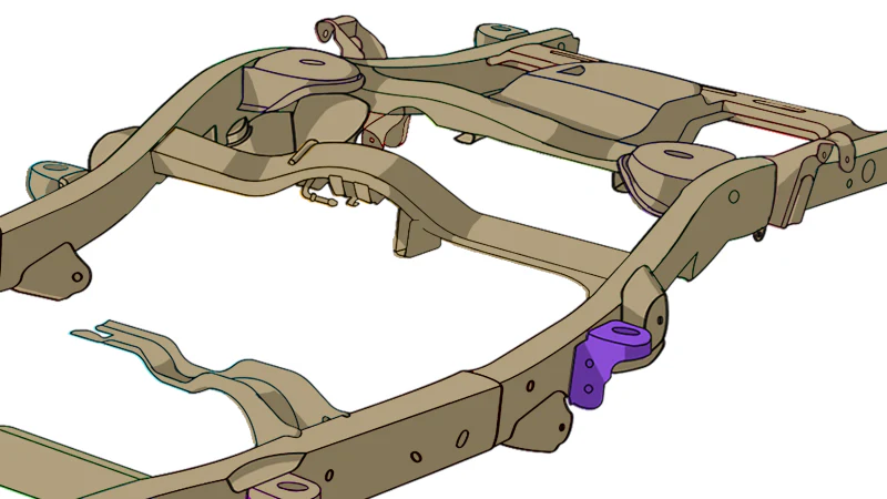 Rust Buster Avalanche/Suburban/Yukon Center Rear Body Frame Mount - Image 7