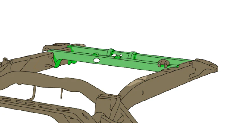 RustBuster 02-08 Dodge Ram Spare Tire Crossmember - Image 9