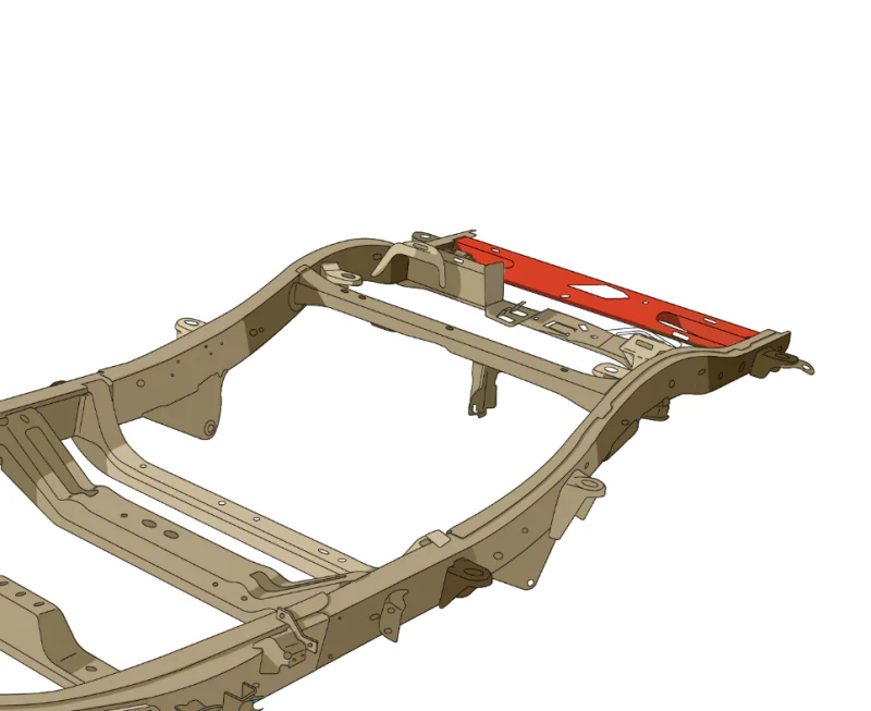 RustBuster 04-12 Chevy Colorado Crew Cab / GMC Canyon Crew Cab Spare Tire Crossmember - Image 8