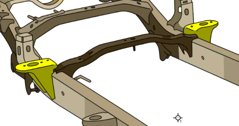 RustBuster 09-18 Ram 1500 Cab Mount - Left - Image 3