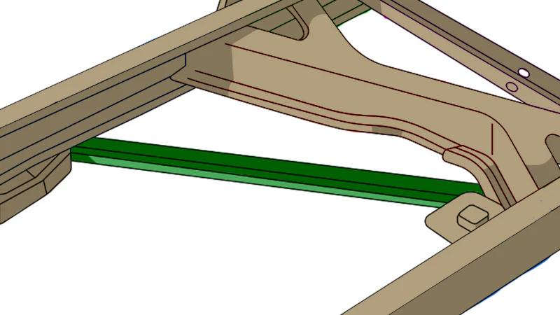 Rustbuster 1988-1998 Chevy C/K 1500/2500 Spare Tire Crossmember Support Piece - Image 7
