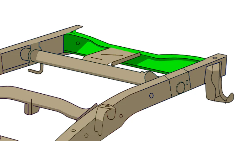 Rustbuster 1999-2006 Chevy Silverado 1500 Rear Frame Crossmember - Image 4