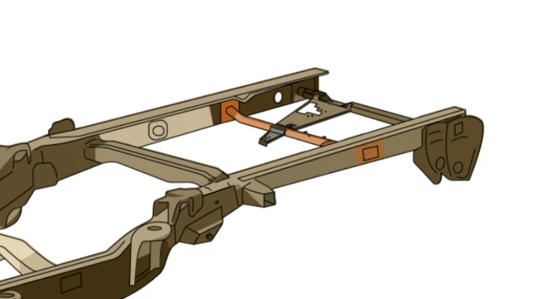 Rustbuster Forward Spare Tire Crossmember - Image 6