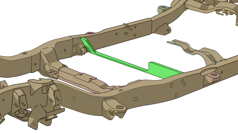 Rustbuster Front Frame Support Crossmember - Image 4