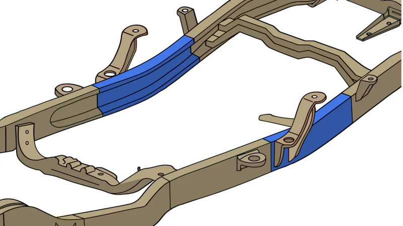 Rustbuster Leaf Spring Frame Section Left Side - Image 13