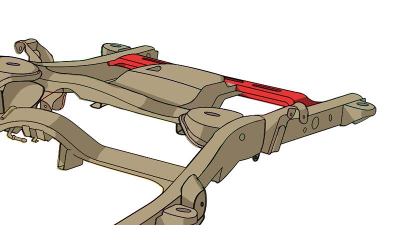 Rustbuster Rear Spare Tire Crossmember - Image 7