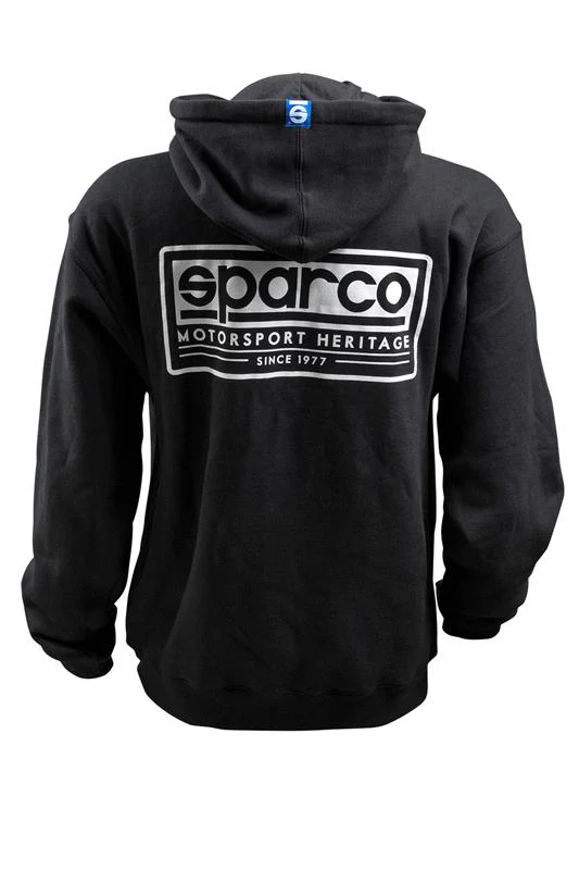 Sparco Sweatshirt Hooded Heritage Blk Sm - Image 4
