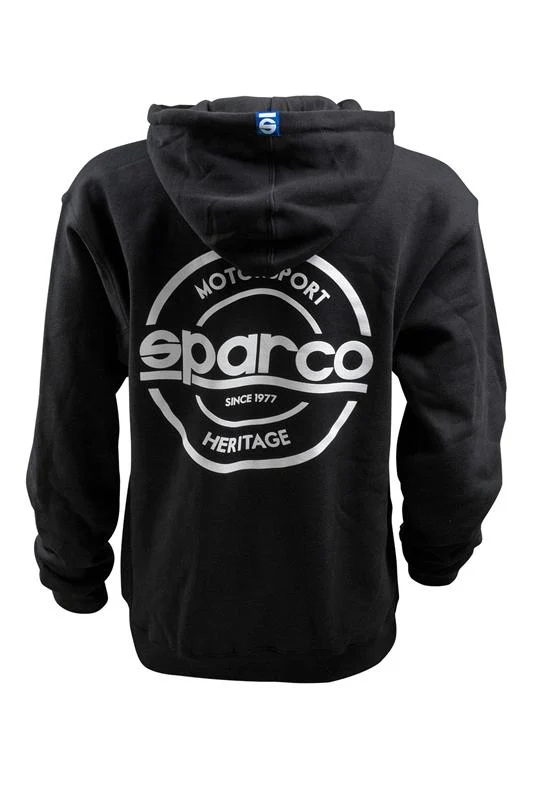 Sparco Sweatshirt Hooded S-Seal Blk Xsml - Image 3