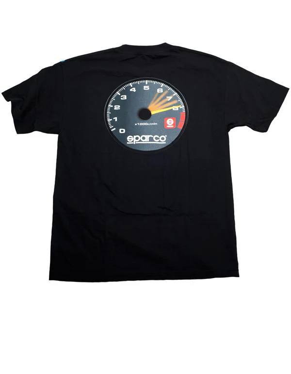 Sparco T-Shirt Tach Blk Xsml - Image 3