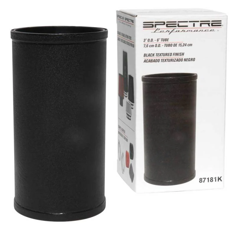 Spectre Tube Intake 3in od X 6inl - Black - Image 4