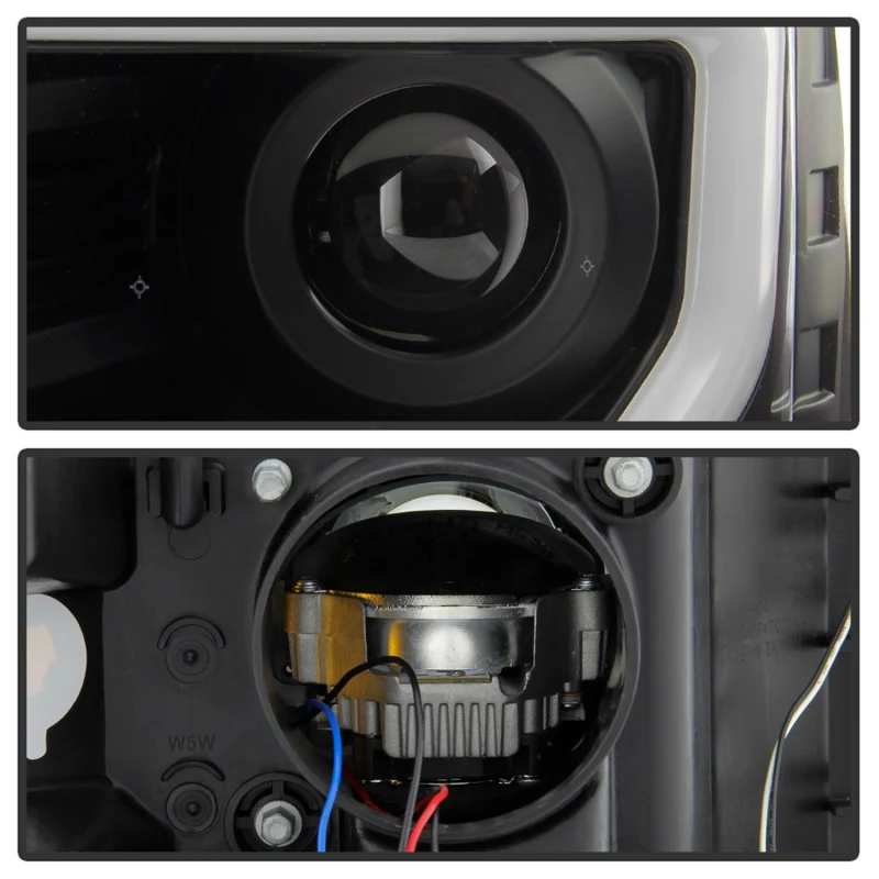 Spyder Ford F150 09-14 Halogen Light Bar Projector Headlights Black PRO-YD-FF15009PL-SEQ-BK - Image 17