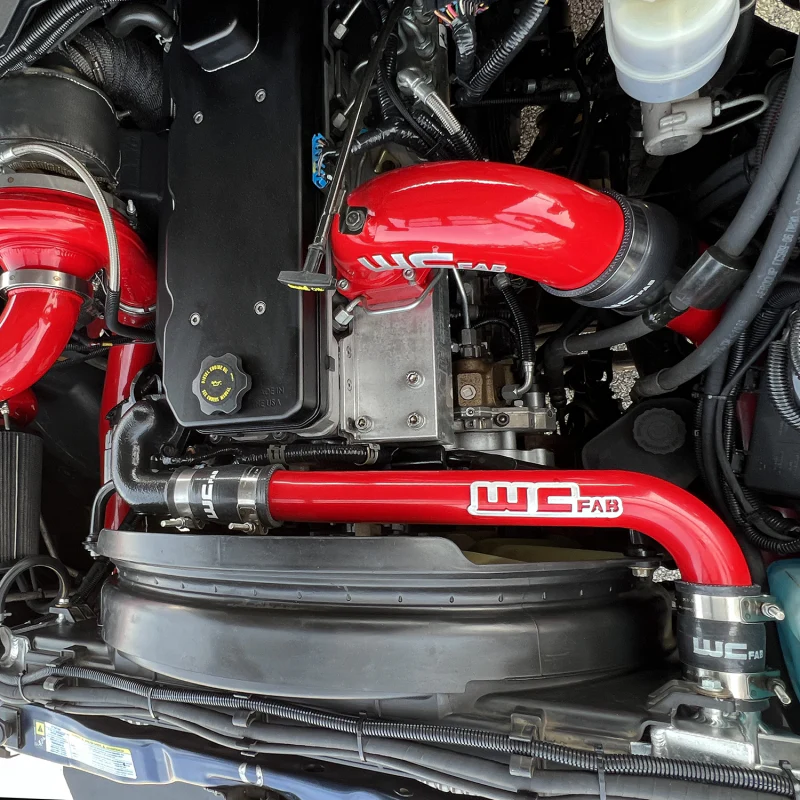 Wehrli 03-09 Dodge 5.9L/6.7L Cummins (Non-Twin CP3) Upper Coolant Pipe - WCFab Grey - Image 7