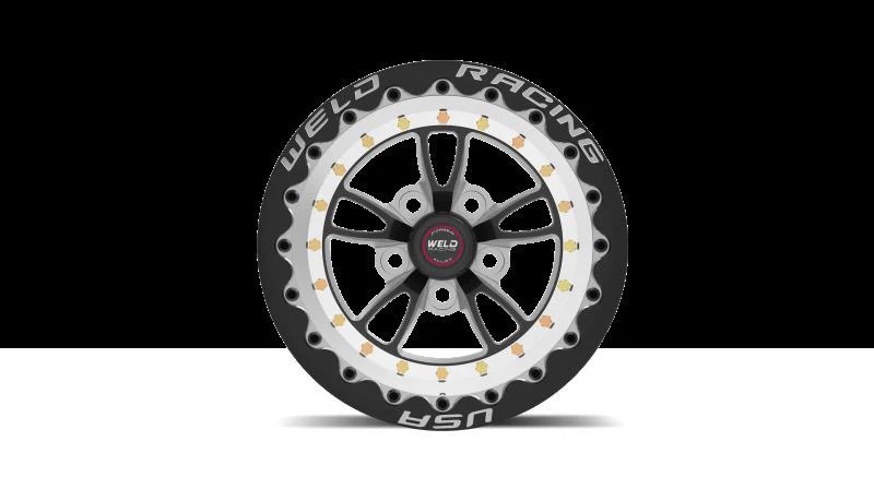 Weld Full Throttle 1-Piece 15x8 / 5x4.5 BP / 3.5in. BS Black Wheel - Image 2