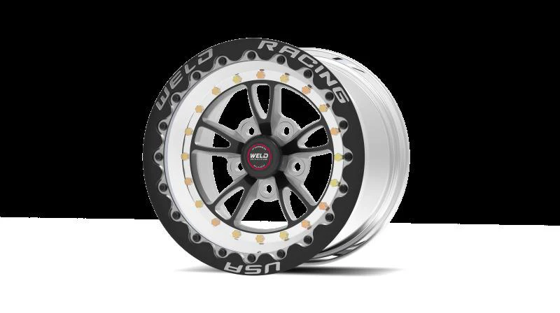 Weld RT Full Throttle 15x10 / 5x4.5 / 7.5in. BS Black Wheel - Single Beadlock - Image 3