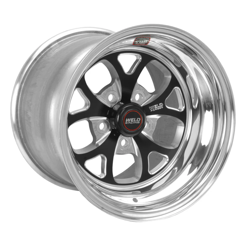Weld S76 15x8.275 / 5x4.75 BP / 3.5in. BS -29mm Offset Black Wheel 3.18ID Low Pad - Image 2