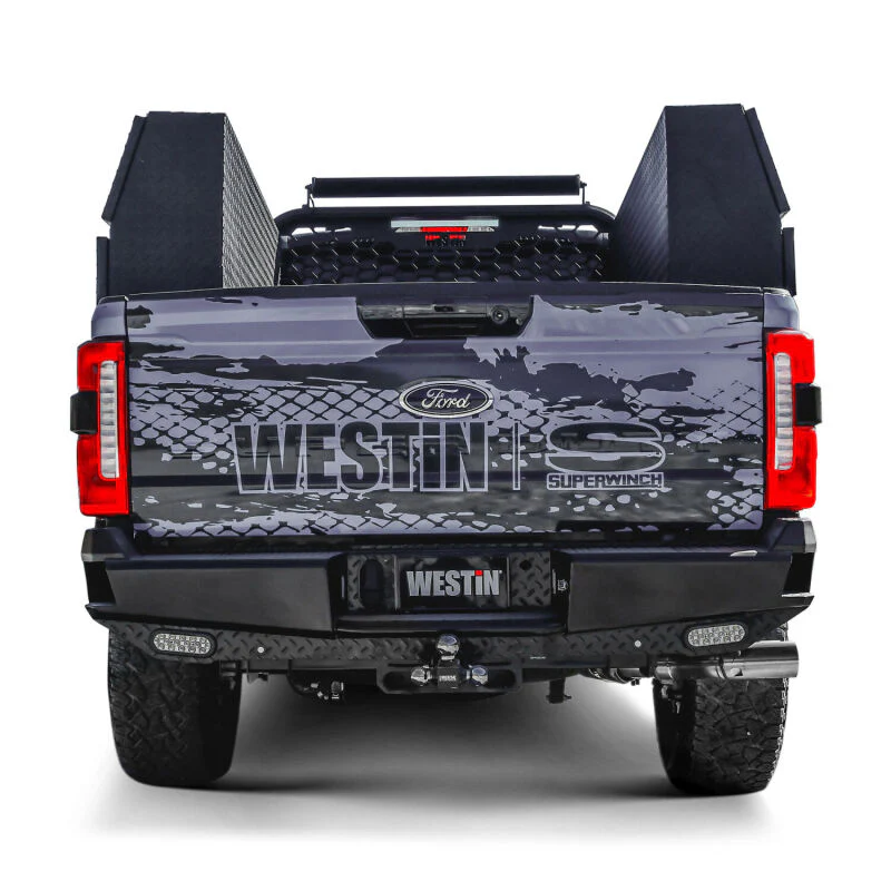 Westin 23-25 Ford F-250/350/450/550/600 HDX Bandit Rear Bumper - Black - Image 10