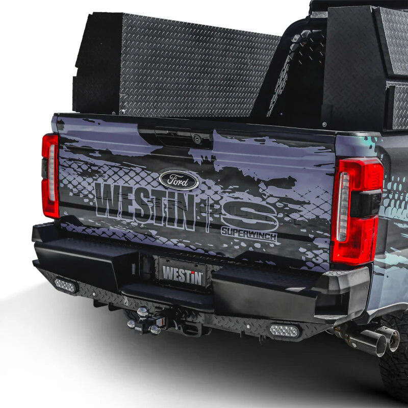 Westin 23-25 Ford F-250/350/450/550/600 HDX Bandit Rear Bumper - Black - Image 8